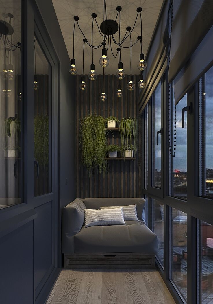 Утепление и обшивка балконов (фото ru.pinterest.com)