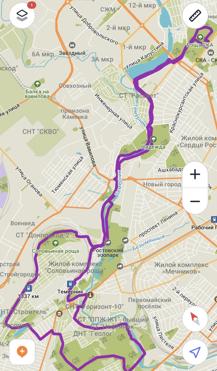 Маршрут забега