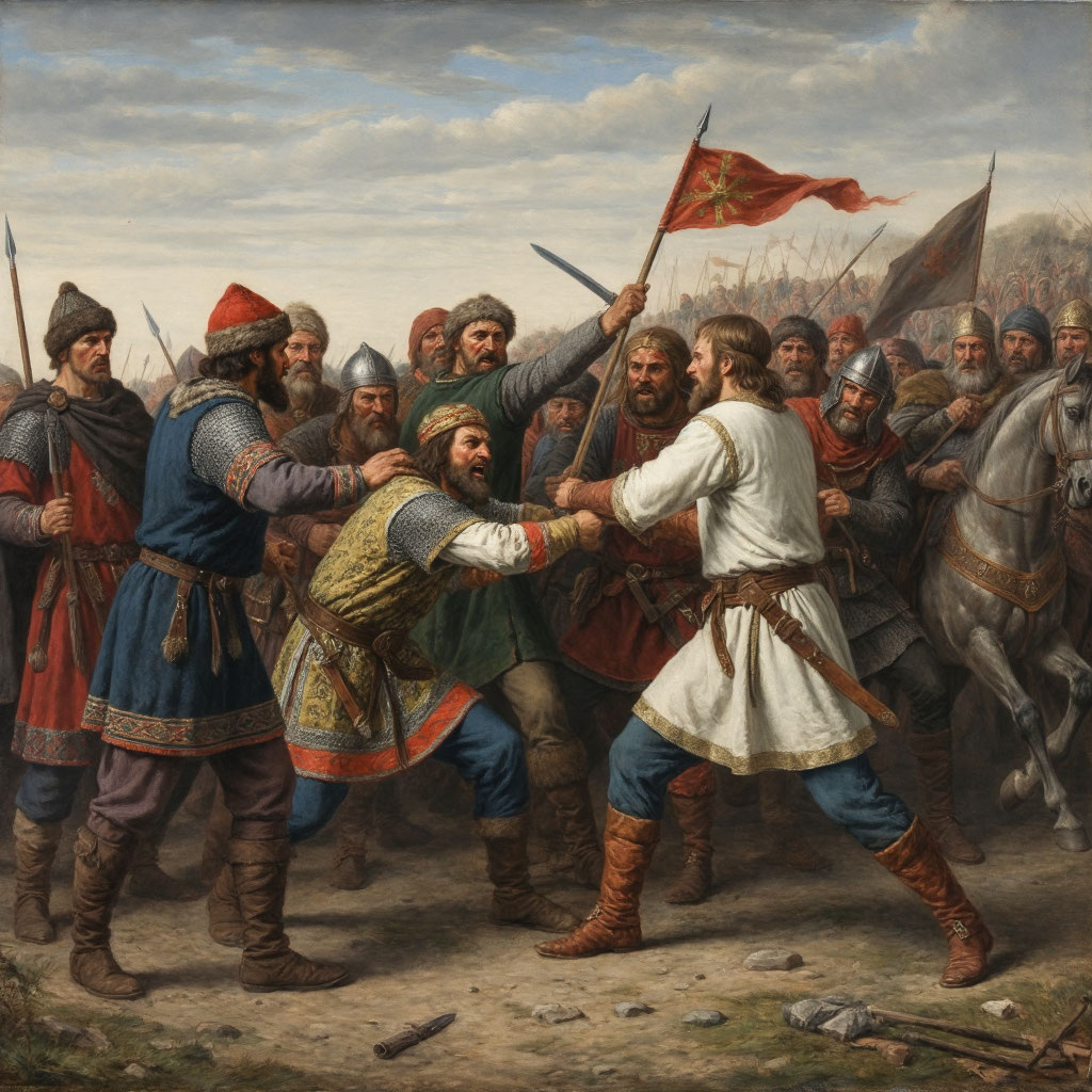 Убийство Ярополка варягами Владимира Святославича 