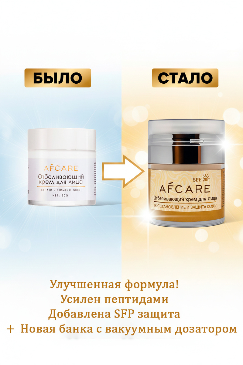 Новый отбеливающий крем AFCARE