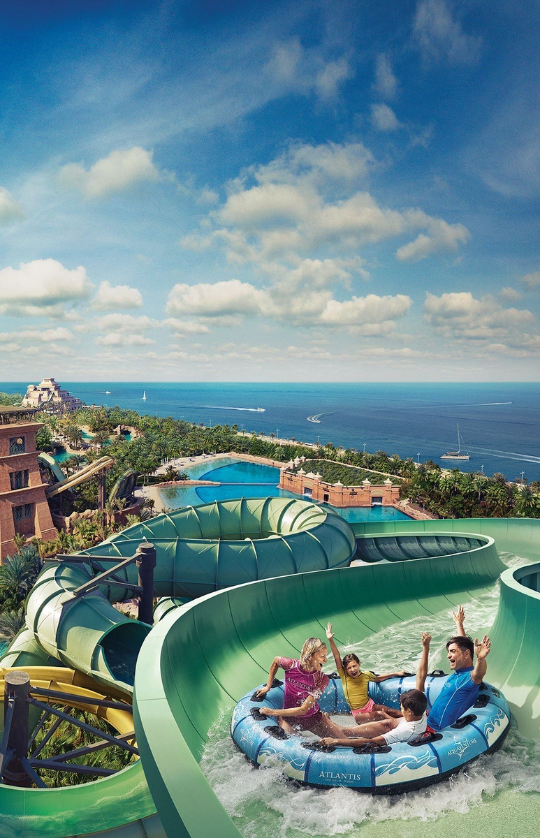 Как называется аквапарк в Дубае на Пальме и где он находится? Это Aquaventure Waterpark или Atlantis Aquaventure, можно порсто Атлантис Аквапарк водный парк при курорте Atlantis The Palm, на искусственном острове Palm Jumeirah.