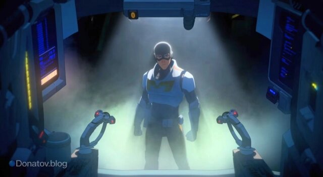    Иллюстрация Мехамена из игры Dispatch