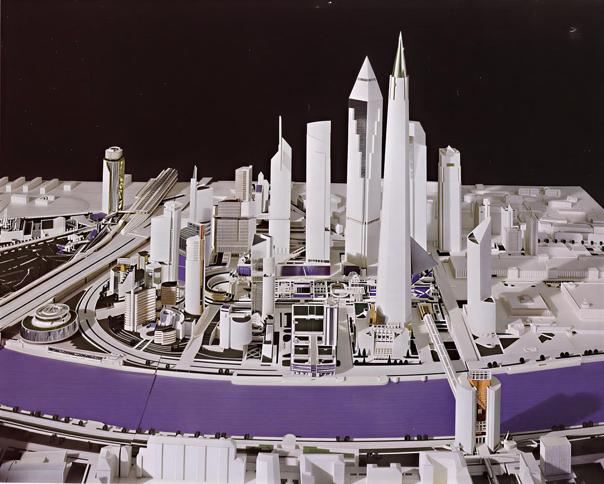 Макет Москва-Сити по проекту Бориса Тхора