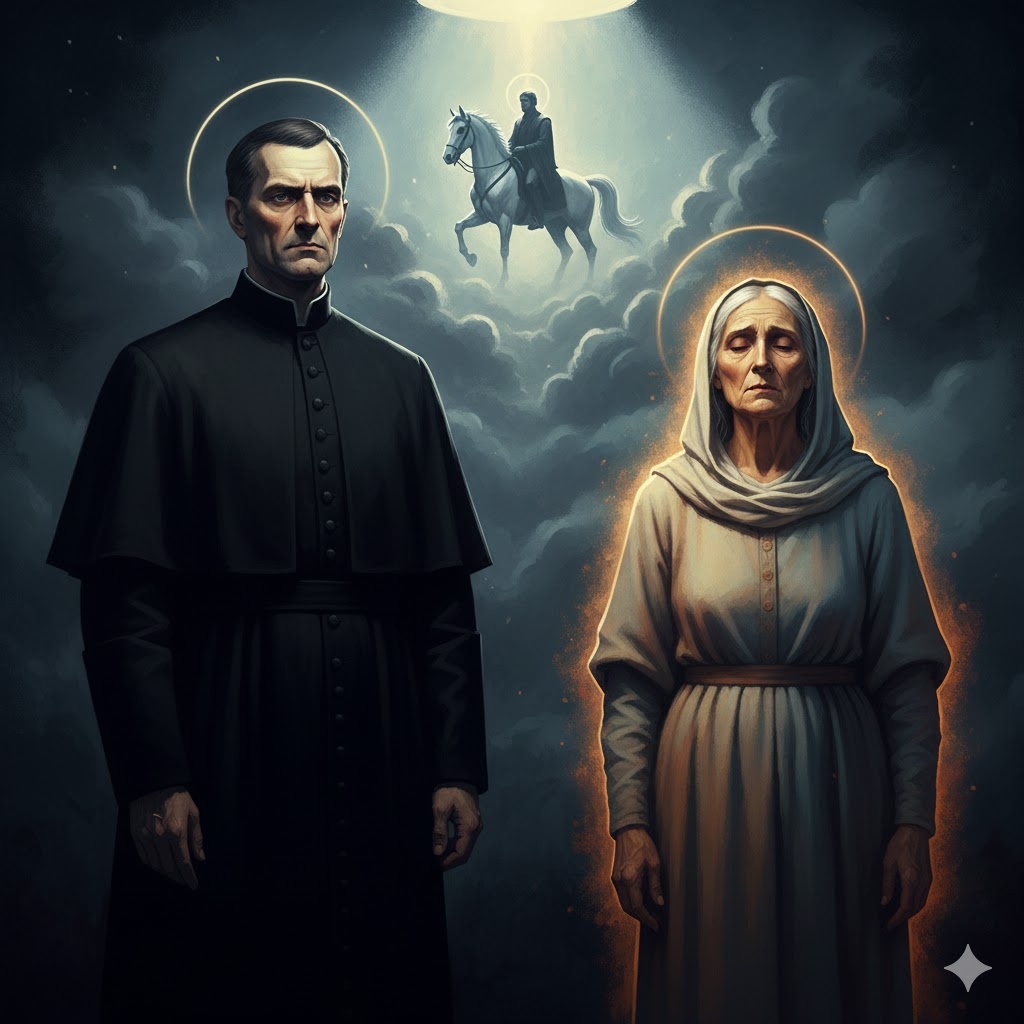 Иллюстрация "Пророк против института" создана сетью Джемини