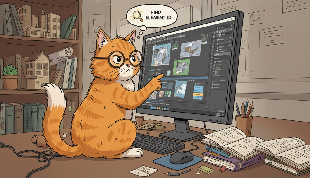 Узнать ID элемента из связанного файла в Ревите