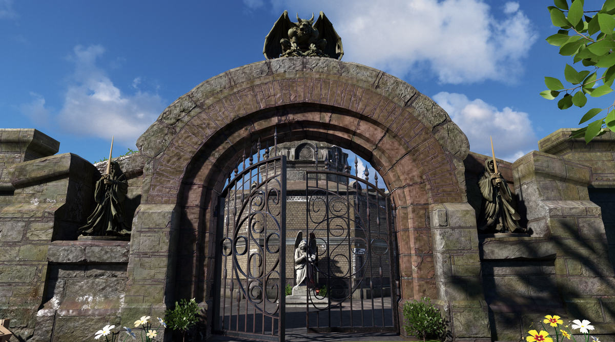 VRChat - виртуальная реальность - Cemetery - Виртуальное кладбище VR