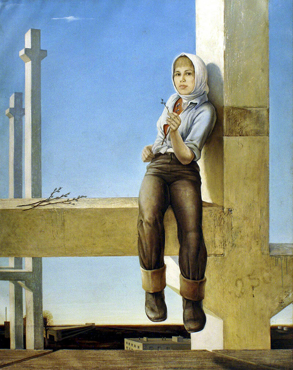 Я.Ю. Крыжевский. Бело-голубой день. 1975 г.