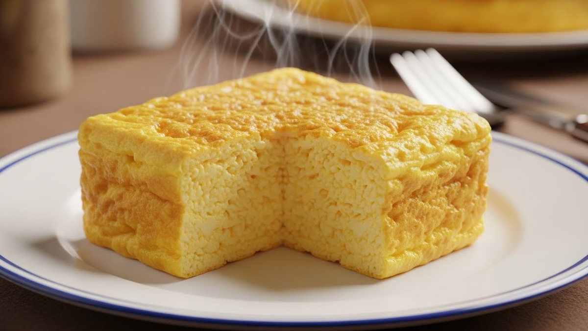 Секрет того самого высокого омлета из школьной столовой