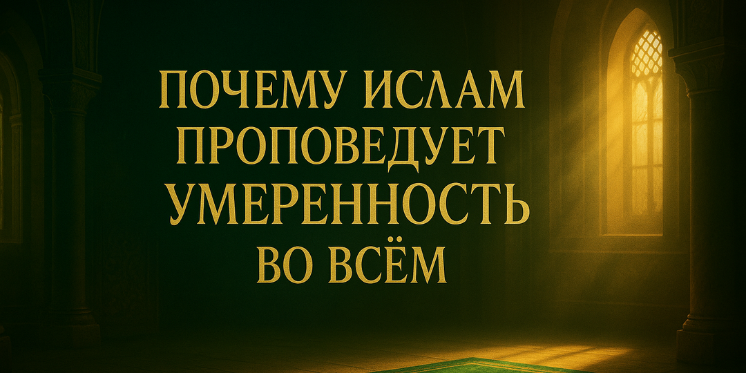 Почему Ислам проповедует умеренность во всём?