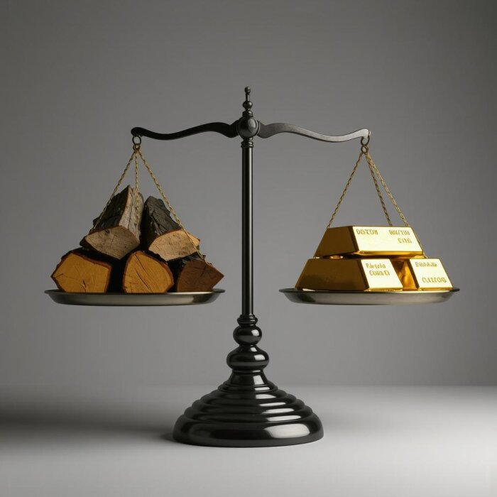 Дрова в Забайкалье в одночасье стали "золотыми" / изображение сгенерировано нейросетью flyvi.io