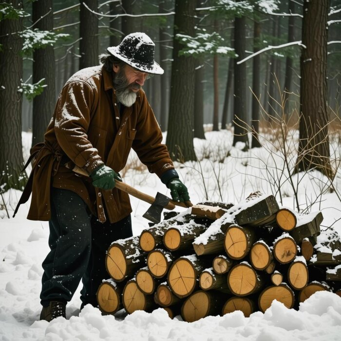 Бедным забайкальским пенсионерам дрова теперь не потянуть / изображение сгенерировано нейросетью flyvi.io 