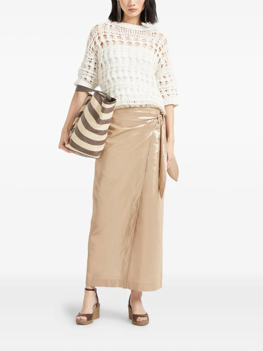 Brunello Cucinelli Свитер фактурной вязки  цена 165 705 р (нет, это не хохма)