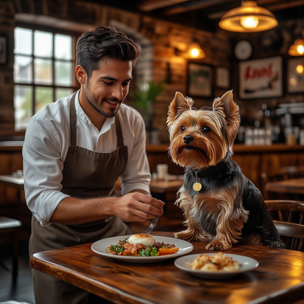 Йоркам нравится чувствовать контроль. Попробуйте предложить два варианта блюд на выбор. 