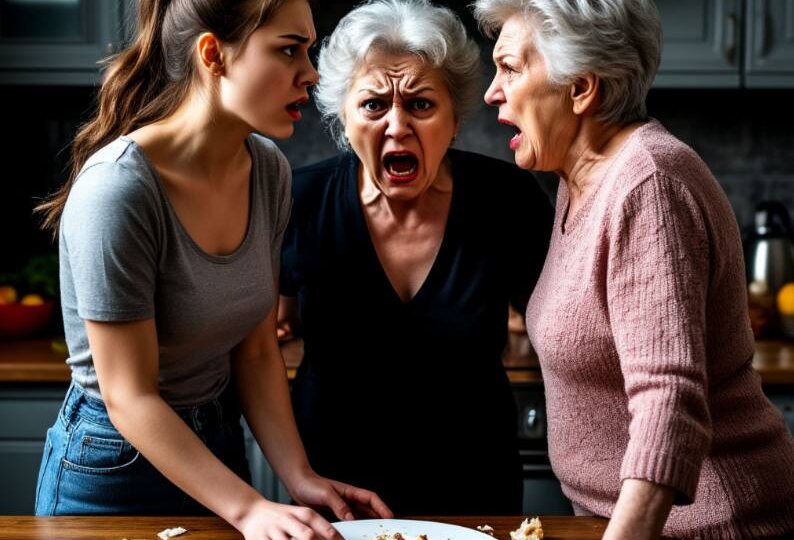 —Да ты даже нас нормально с сыночком напокормить не можешь. Уходи из этого дома! - Закричала свекровь