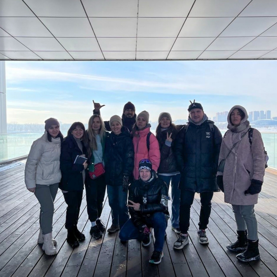 Кемерово, Новосибирск, Красноярск и Самара на фоне Оби