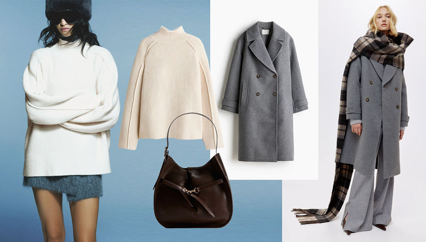 Джемпер H&M | Пальто H&M | Сумка H&M