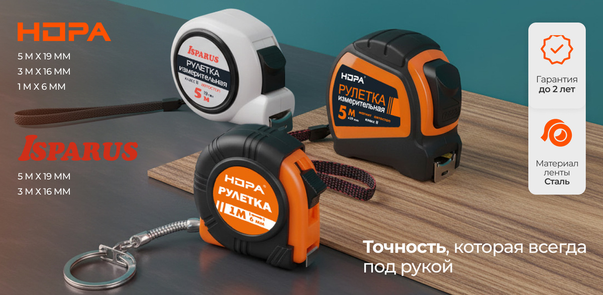 Новинки — Ударопрочные рулетки НОРА-М и доступные модели ISPARUS