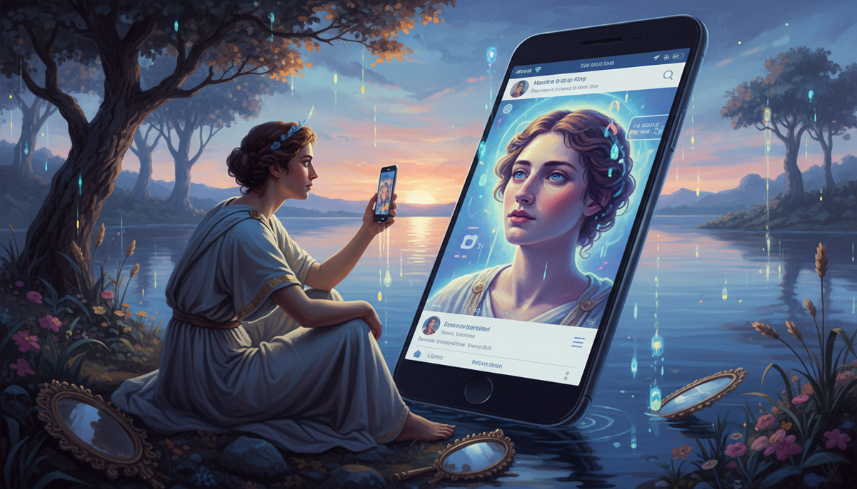 Метафора самолюбования своим цифровым образом