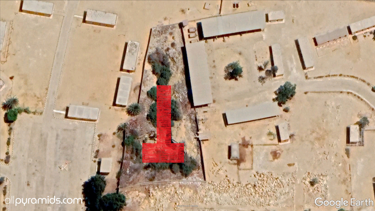 Фото 2. Ситуационный план расположения шахты пирамиды в настоящее время.