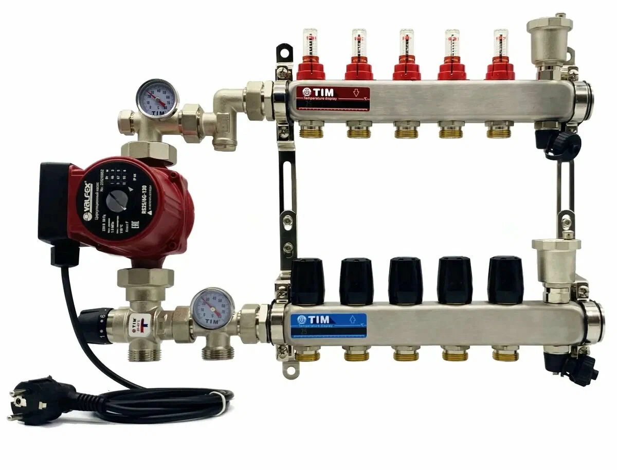 Коллектор для водяного теплого пола