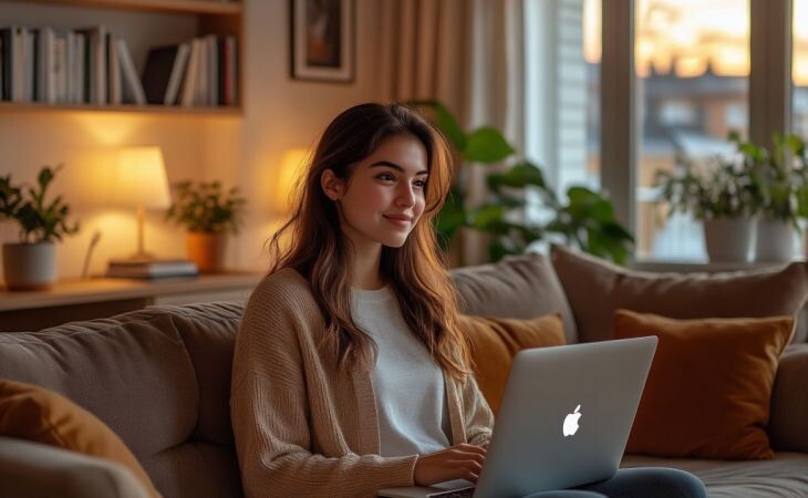 Девушка. Фото: сгенерировано с помощью нейросети "Алиса", "Атмосфера"