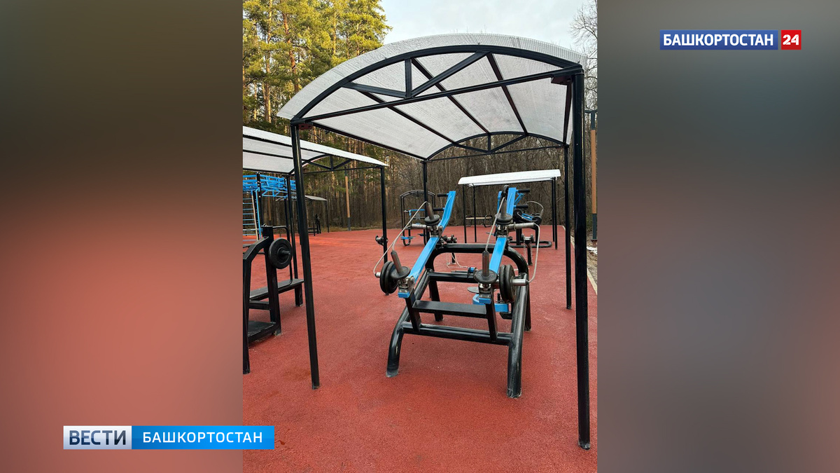    В парке Лесоводов в Уфе открылась новая спортплощадка