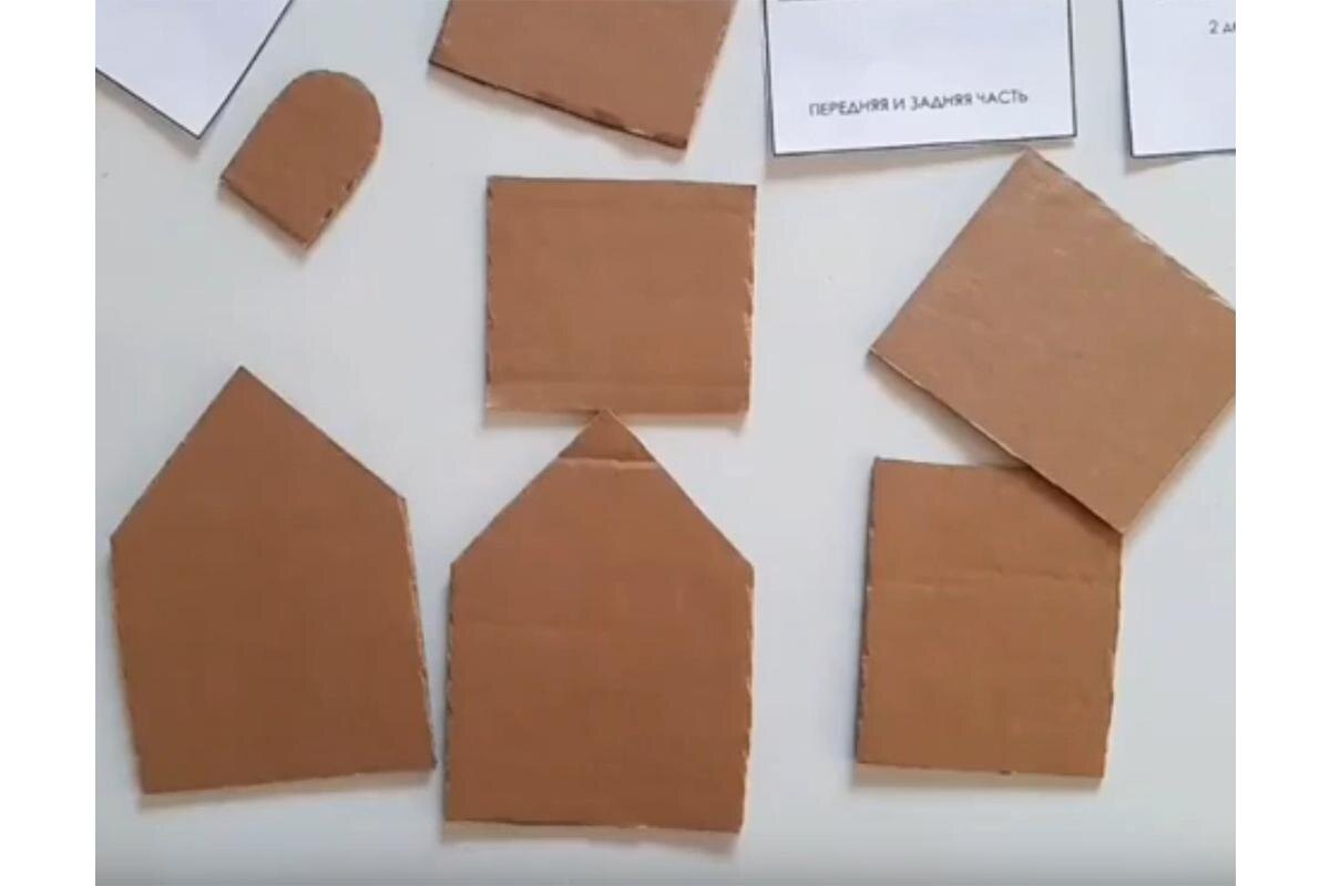 Поделки Идеи в детский сад и школу / VK📷Как сделать новогодний домик из картона