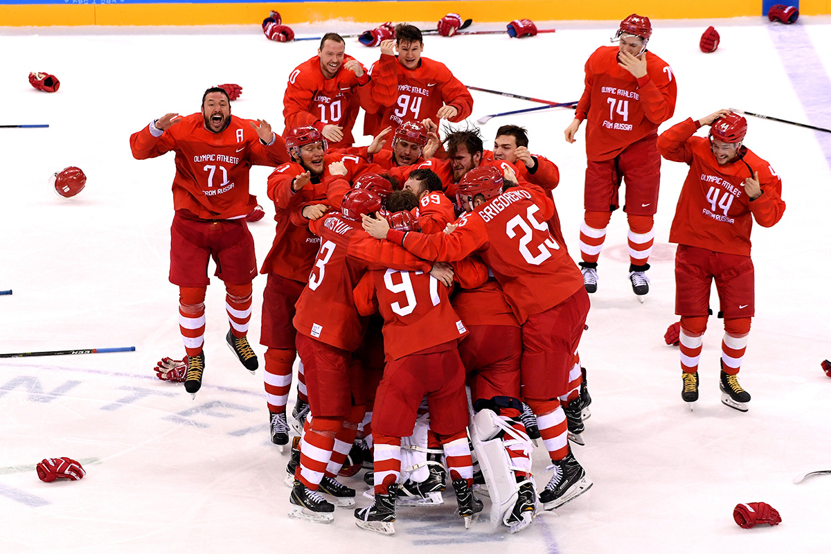 Harry How / Getty Images📷На Олимпиаде в Пхёнчане российские хоккеисты одержали победу в напряженном матче с Германией