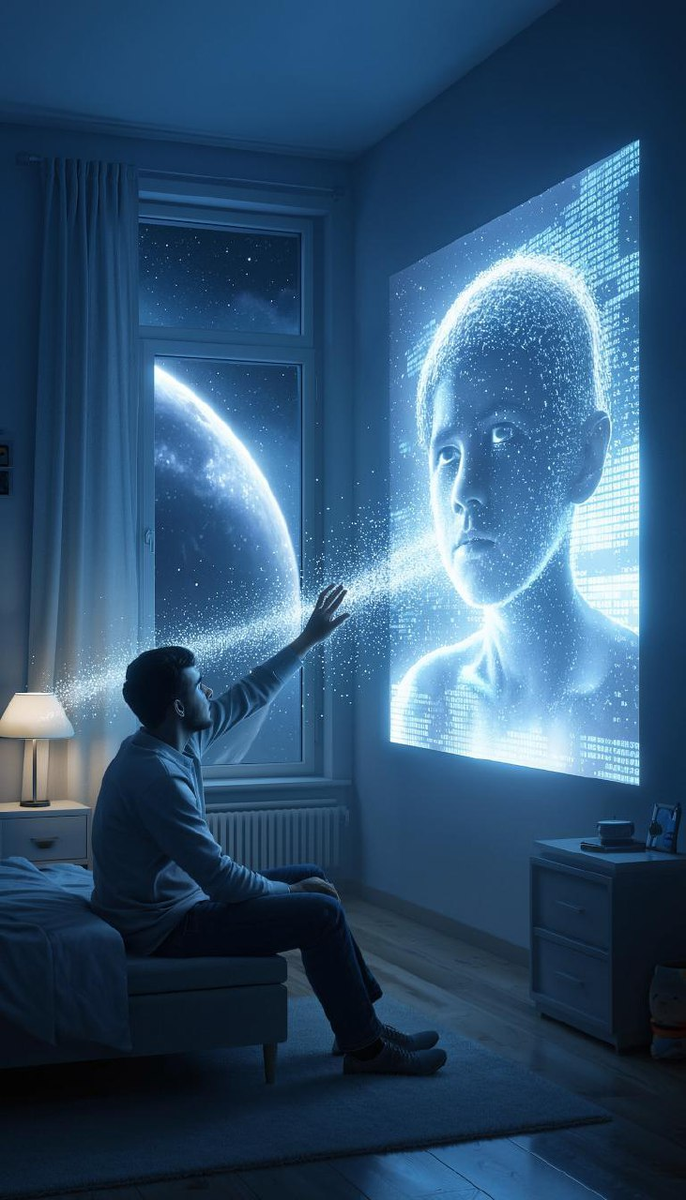 Родители отдают сына с тяжелой патологией в научный центр для тестирования нового виртуального интерфейса для инвалидов. Но когда отец приходит за сыном, его ожидает сюрприз.