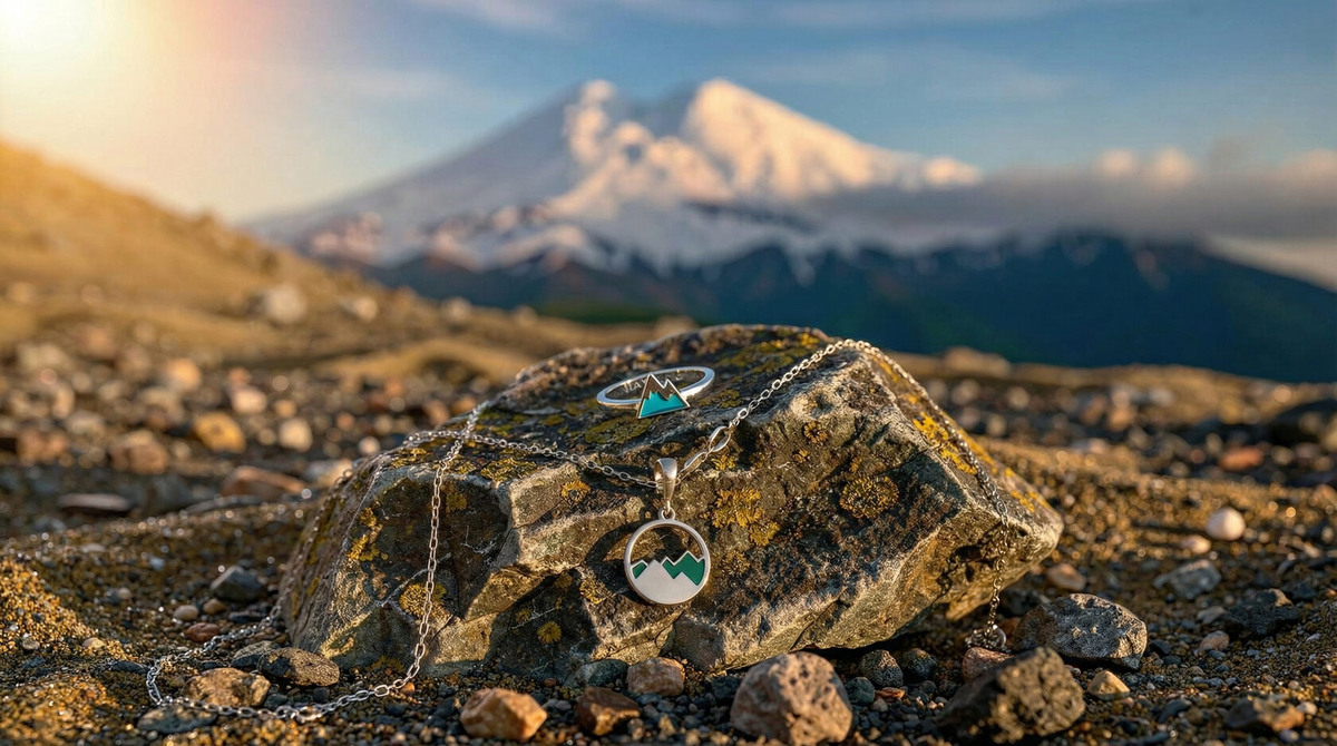 На фото кулон и кольцо из коллекции Mounty