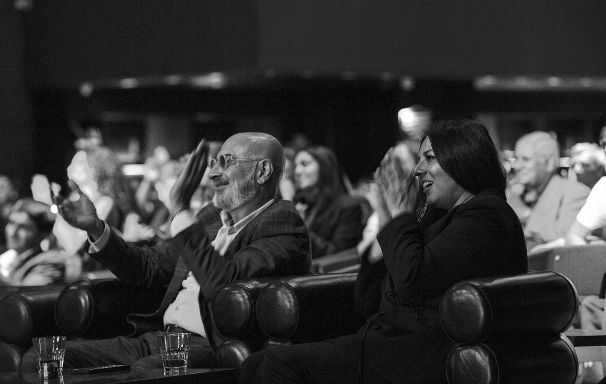 Основатель и художественный руководитель Бакинского джазового фестиваля Раин Султанов и директор фестиваля Лейла Эфендиева