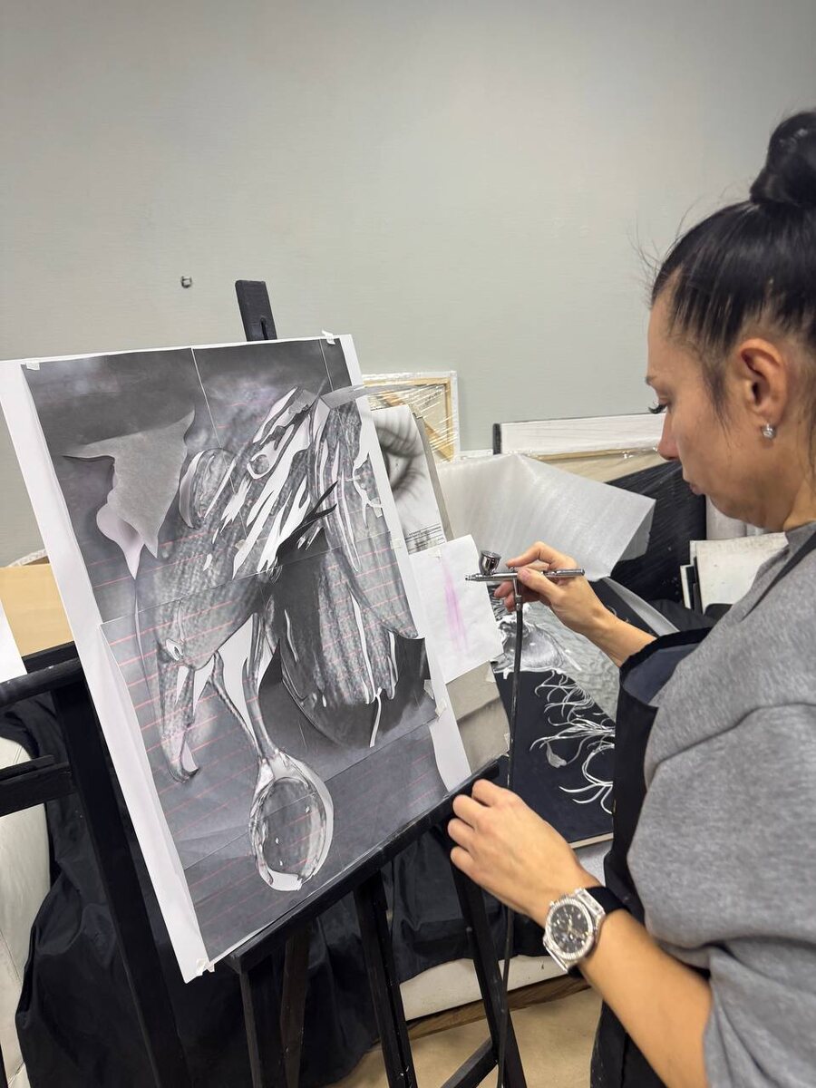 Выход из трафарета