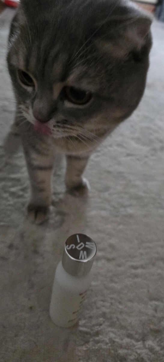 Моя киса точно передаёт его настроение - вкусно