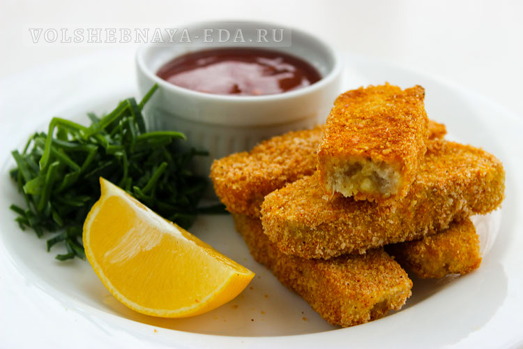 Рыбные палочки в панировке