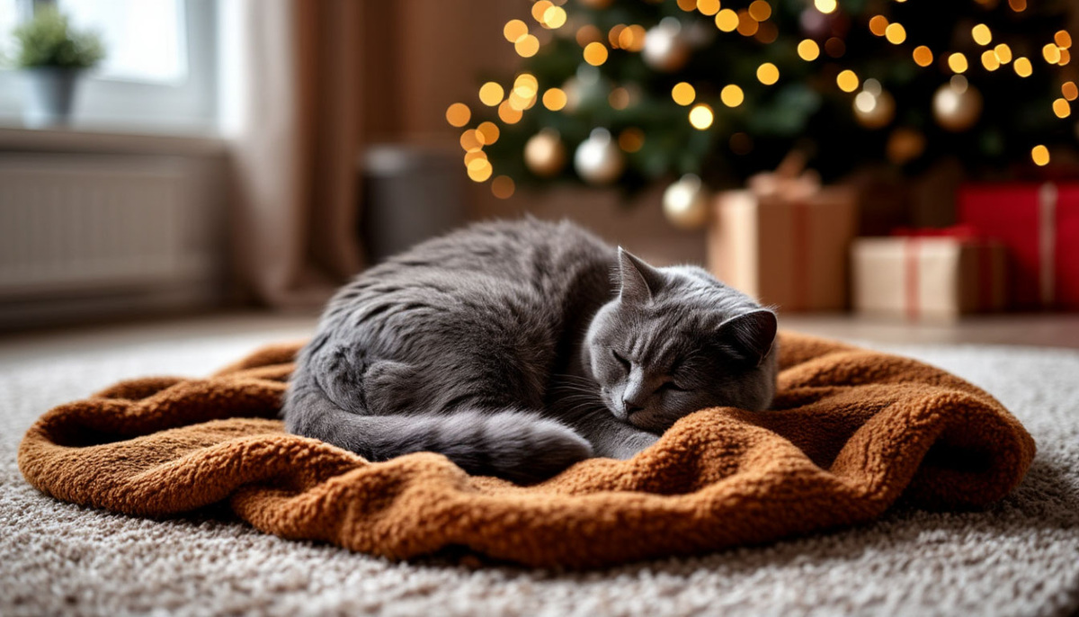 Почему кот спит носом в лапу