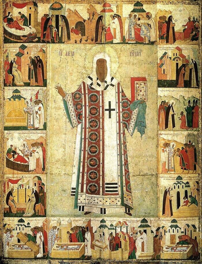 Алексий митрополит с житием Москва. 1480-е годы.