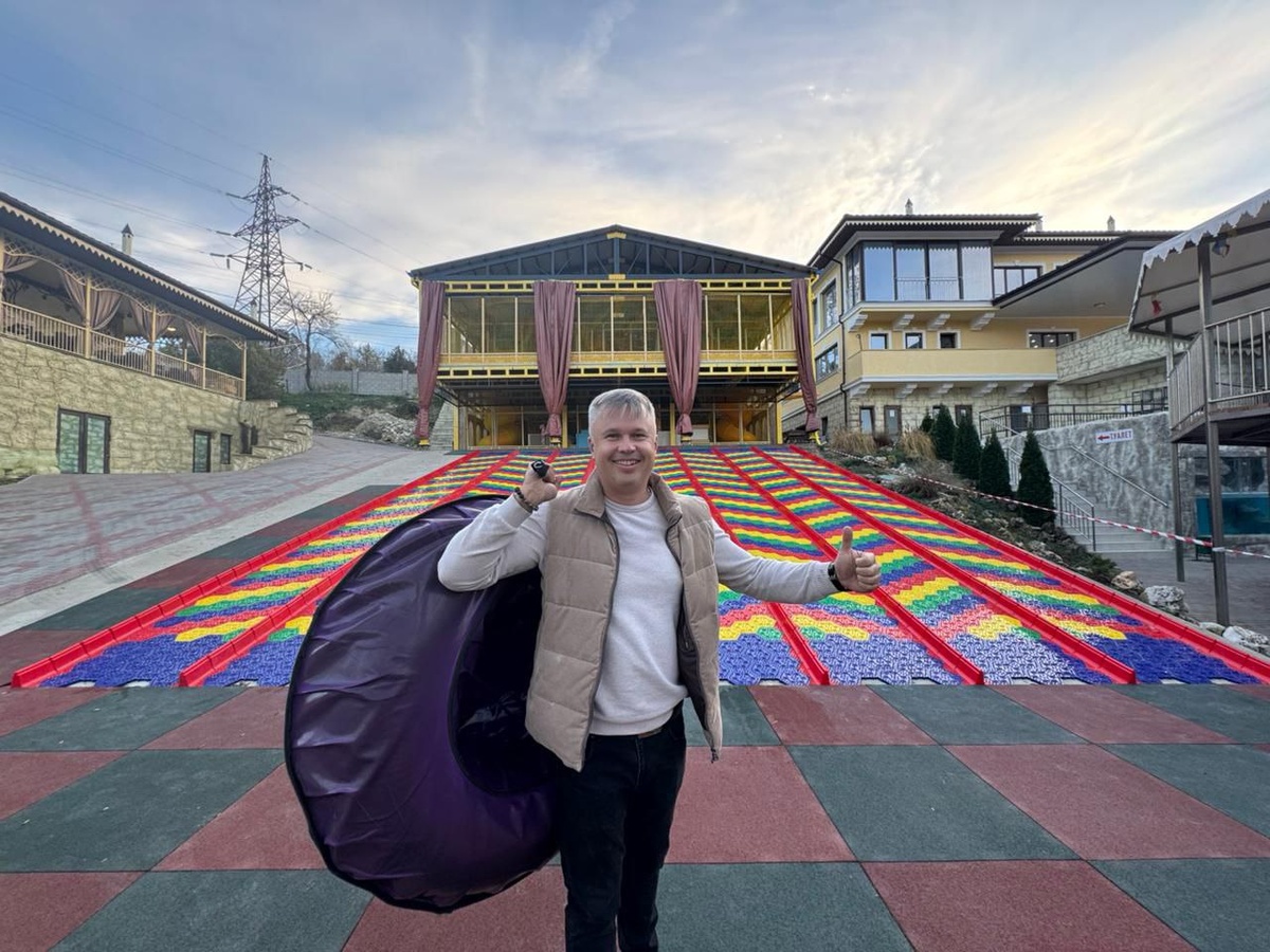 Горки с тюбинговым покрытием в Бахчисарайском парке миниатюр
Фото предоставлено Виктором Жиленко