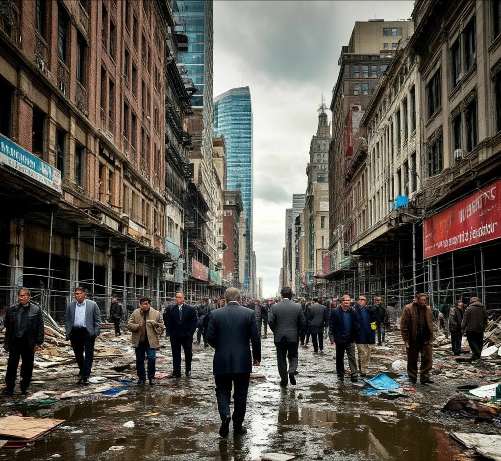 экономика перераспределения, управляют и потребляют, ничего кроме отчётов не создают