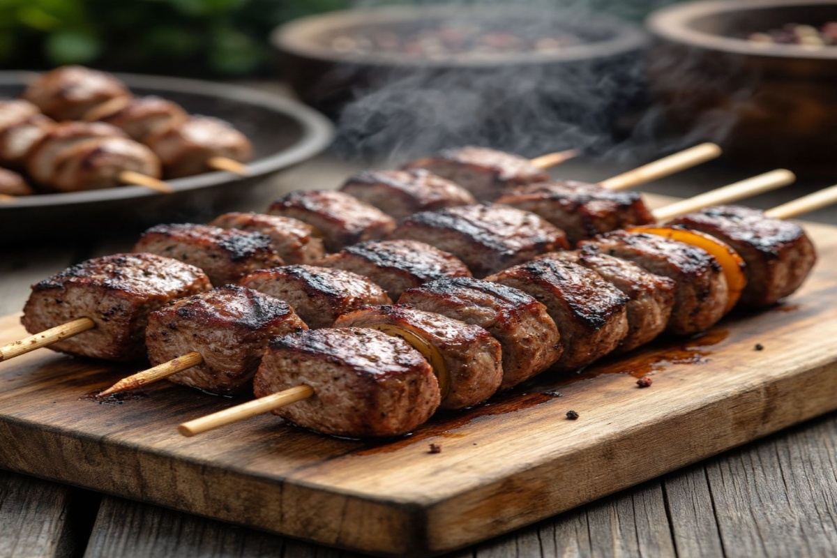 Готовый шашлык!