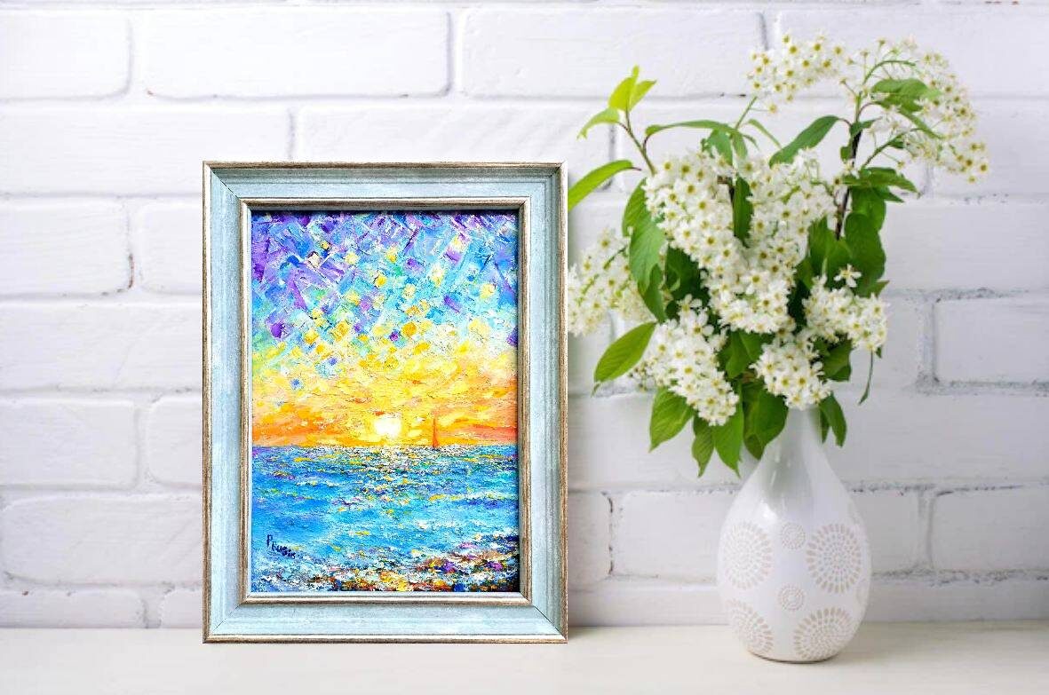 представлена авторская картина Живые звуки моря, художник Любовь Прусик