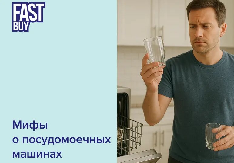 💧 Мифы о посудомоечных машинах: тратят ли они больше воды, чем мы думаем?