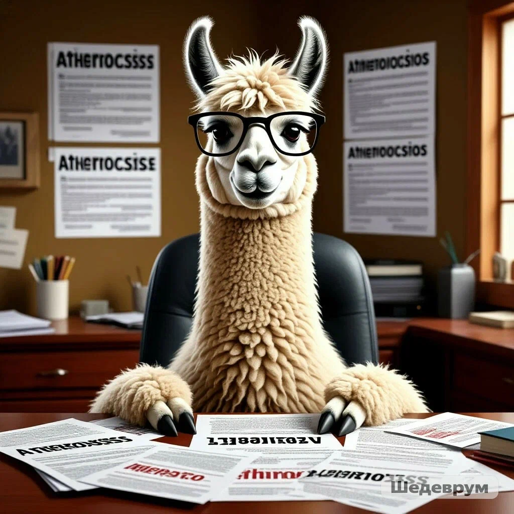 Шедеврум знает - у Лламы теперь атеросклероз