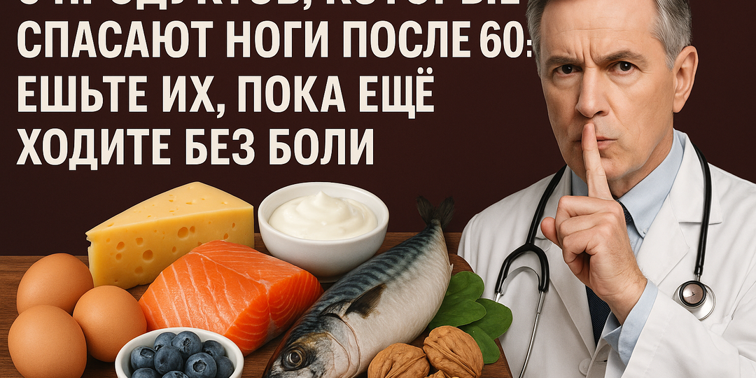 6 продуктов, которые спасают ноги после 60: ешьте их, пока ещё ходите без боли