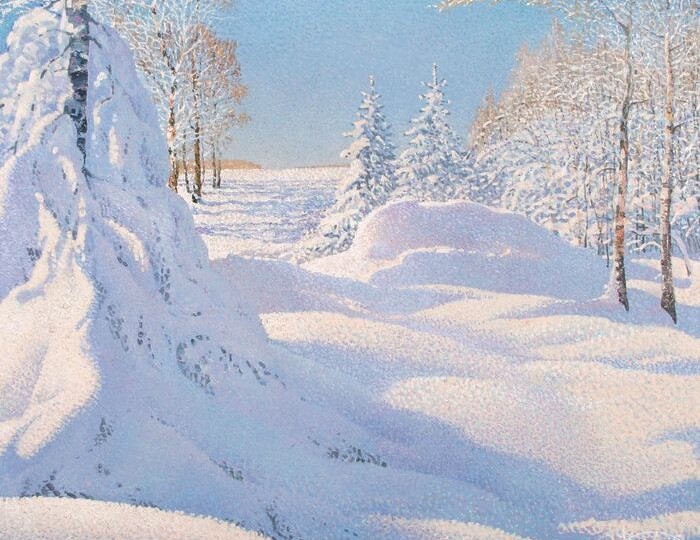 Торжественная и величественная. Зима-краса на полотнах художников прошлого и настоящего