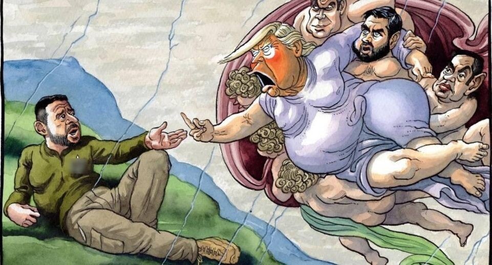 Трамп:-Хрен тебе в ж&&у вместо укропу зеля.