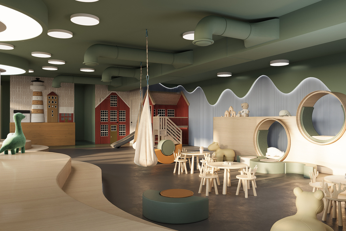 Крытая детская игровая в курортной резиденции «Пьермонт»