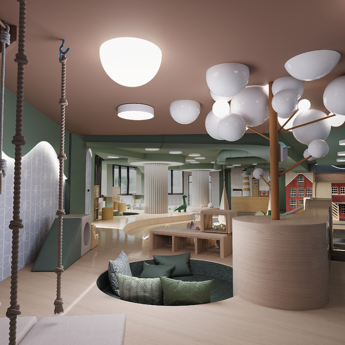 Крытая детская игровая в курортной резиденции «Пьермонт»