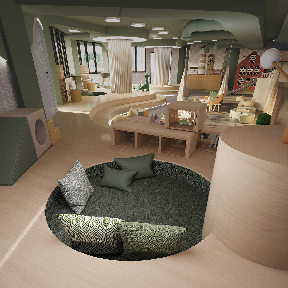 Крытая детская игровая в курортной резиденции «Пьермонт»