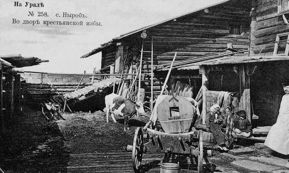 Крестьянская деревня начала XX века