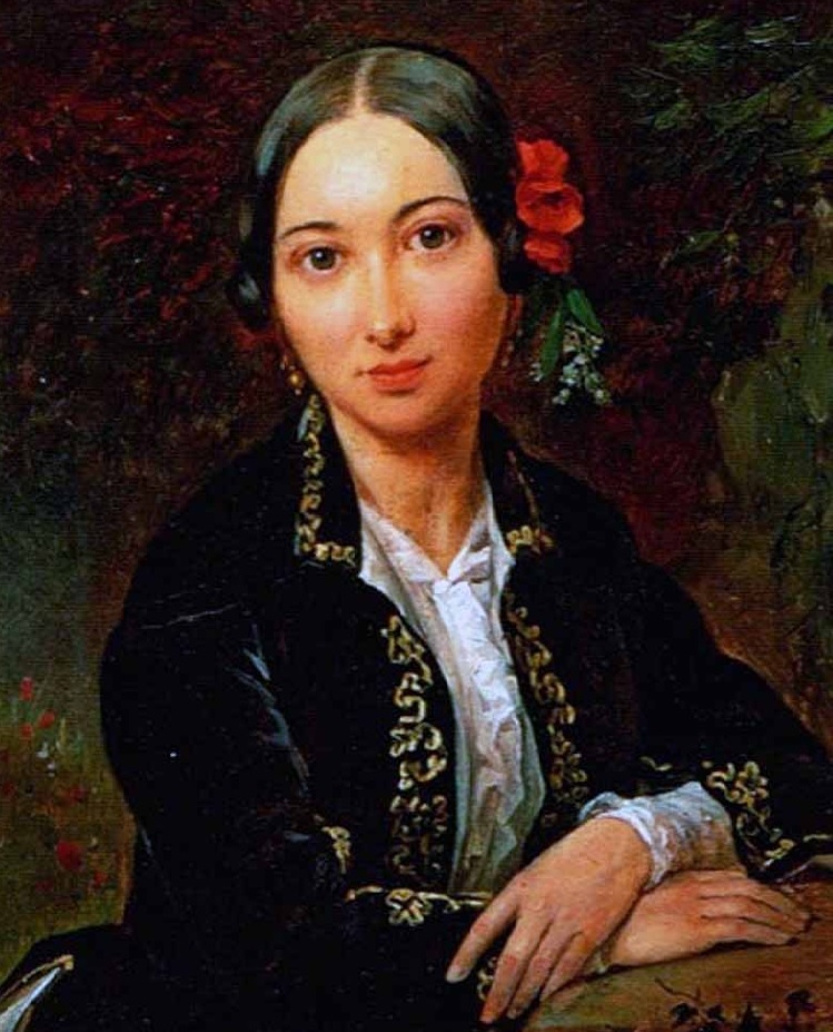 Возможно именно этот портрет нашли герои повести. Портрет Марии Львовны Огарёвой. Художник Брюлловской школы  Пимен Орлов. Фото из открытых источников